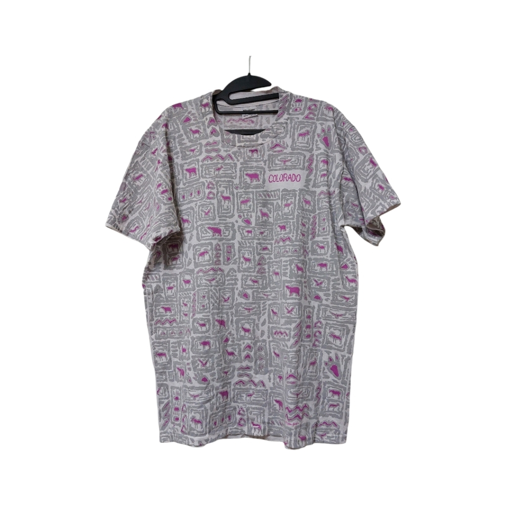 VTG Colorado Unisex Primitive graphic design t-shirt  Size L